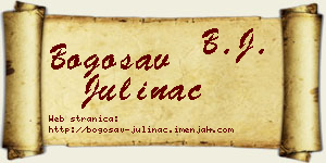 Bogosav Julinac vizit kartica